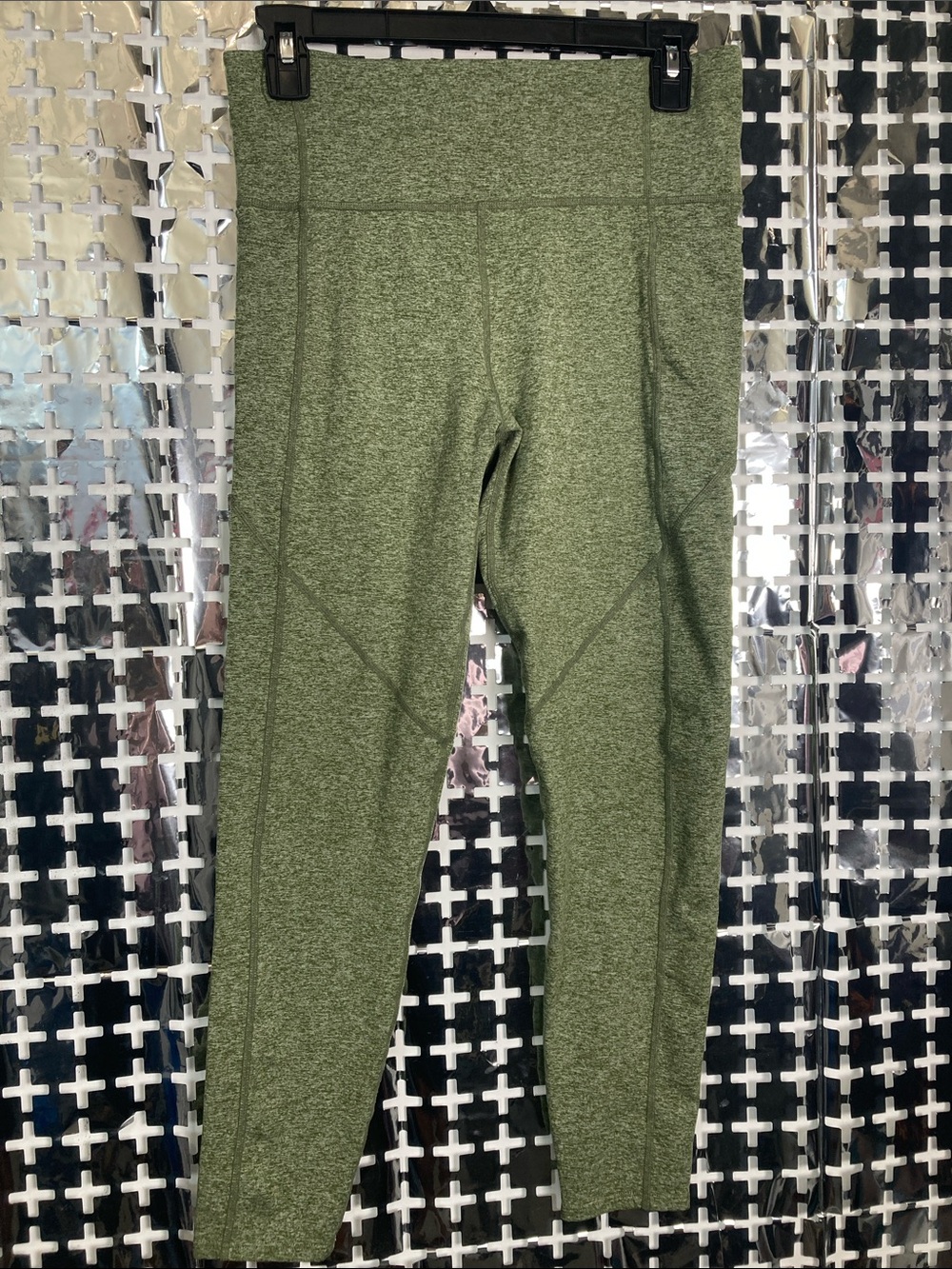 JoyLab Heathered Olive High-Rise Seam Leggings